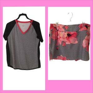 Jofit tennis top and skirt with shorties.  EUC.  Worn once.  Size XL.